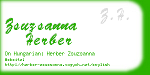 zsuzsanna herber business card